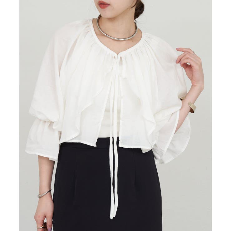 【SHENERY】フリルボレロブラウス | PAL GROUP OUTLET | 詳細画像13 