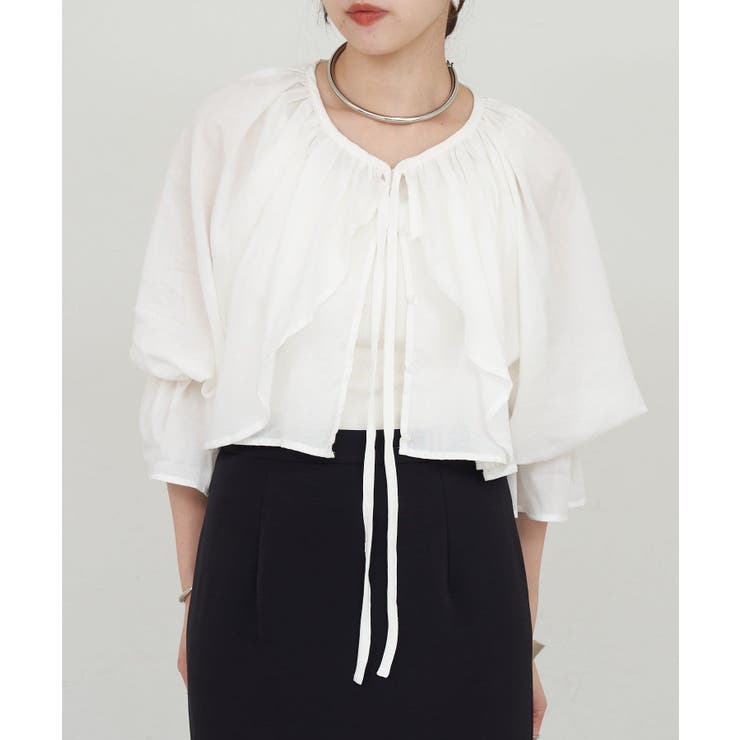 【SHENERY】フリルボレロブラウス | PAL GROUP OUTLET | 詳細画像14 