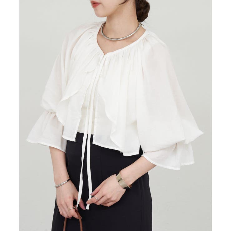 【SHENERY】フリルボレロブラウス | PAL GROUP OUTLET | 詳細画像15 