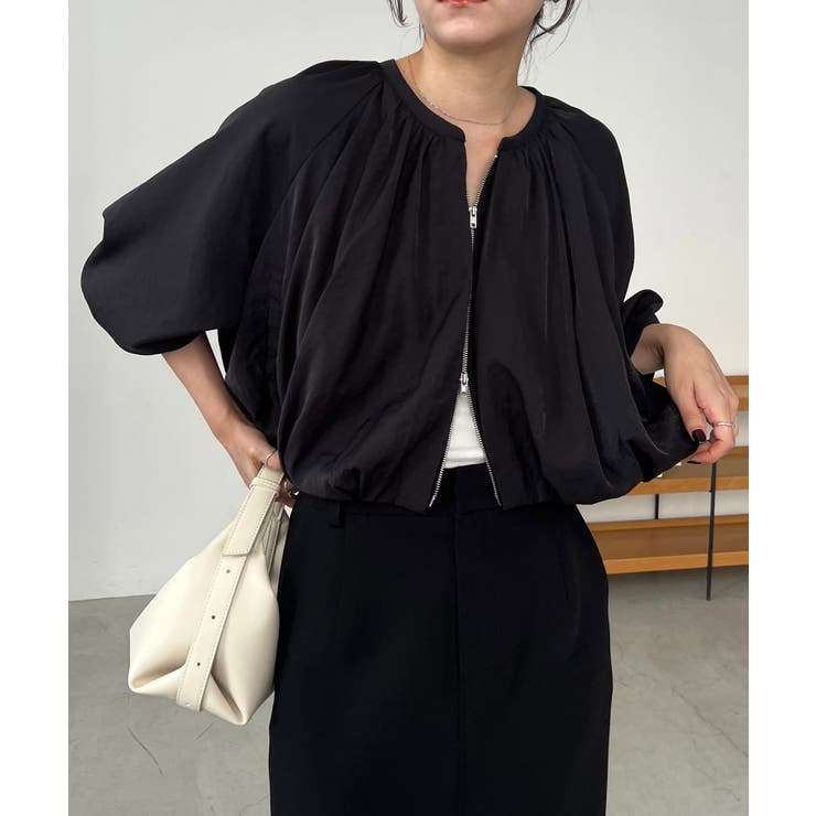 【CAPRICIEUX LE'MAGE】ノーカラーラウンドブルゾン | PAL GROUP OUTLET | 詳細画像8 