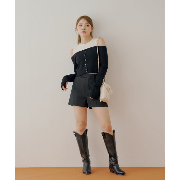 【Chico】ニットオフショルドッキングKT | PAL GROUP OUTLET | 詳細画像3 