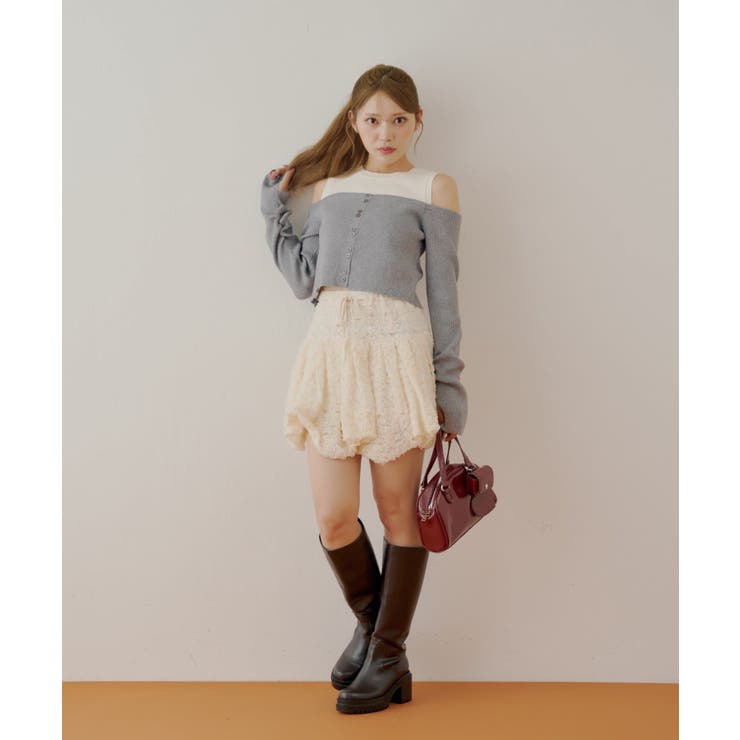 【Chico】ニットオフショルドッキングKT | PAL GROUP OUTLET | 詳細画像7 