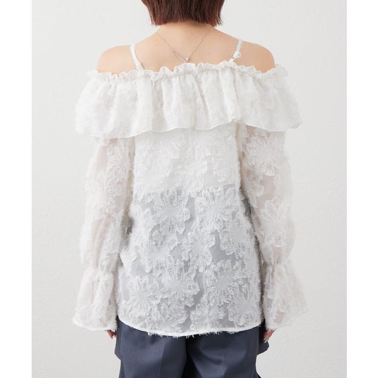 【mystic】[mline]シャギーフリル オフショルブラウス | PAL GROUP OUTLET | 詳細画像5 