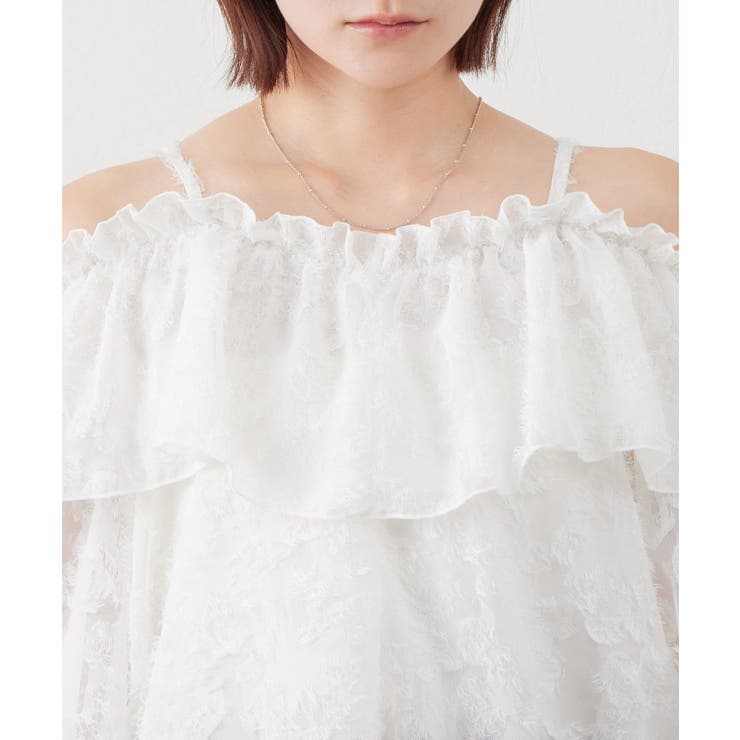 【mystic】[mline]シャギーフリル オフショルブラウス | PAL GROUP OUTLET | 詳細画像6 