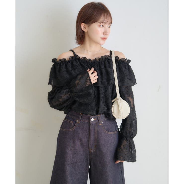 【mystic】[mline]シャギーフリル オフショルブラウス | PAL GROUP OUTLET | 詳細画像22 
