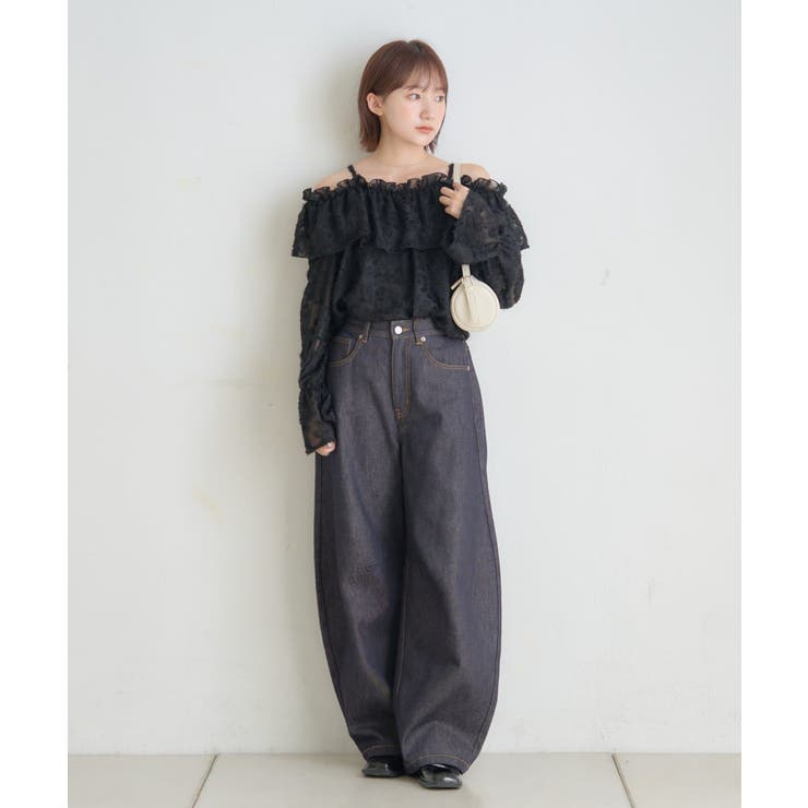 【mystic】[mline]シャギーフリル オフショルブラウス | PAL GROUP OUTLET | 詳細画像23 