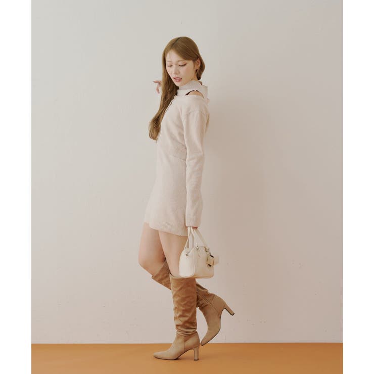 【Chico】ベロアモールノースリOP+CDSET | PAL GROUP OUTLET | 詳細画像4 