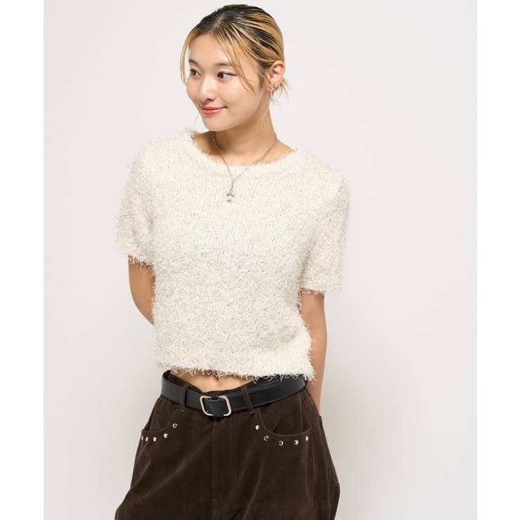 【WHO'S WHO gallery】シャギーニットトップス | PAL GROUP OUTLET | 詳細画像2 