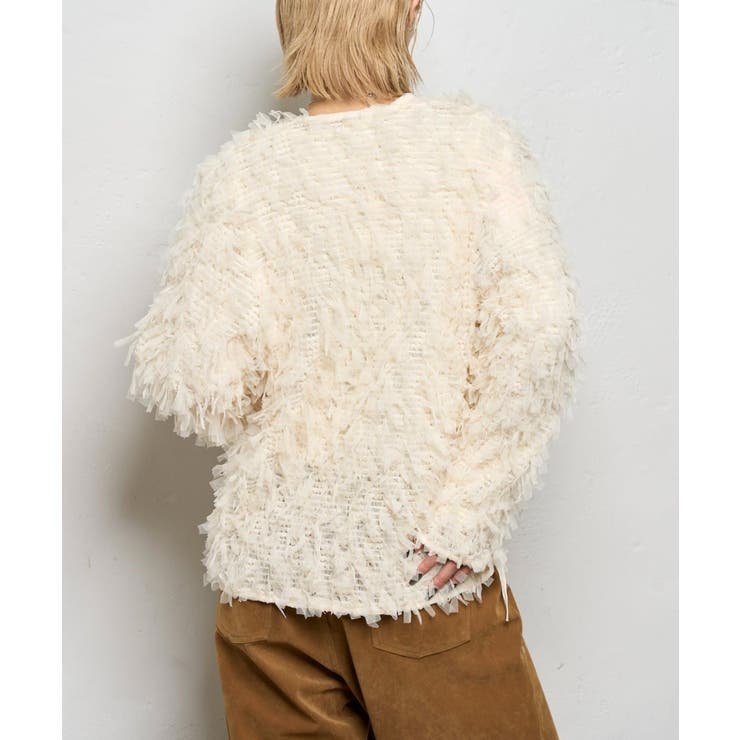 【WHO'S WHO gallery】チュールフリンジカーデ | PAL GROUP OUTLET | 詳細画像13 