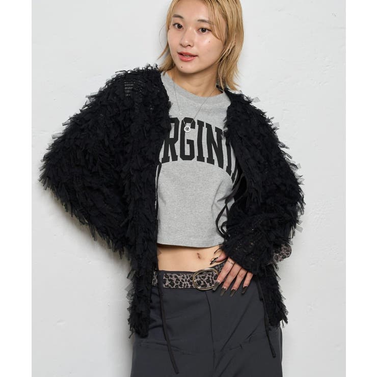 【WHO'S WHO gallery】チュールフリンジカーデ | PAL GROUP OUTLET | 詳細画像15 