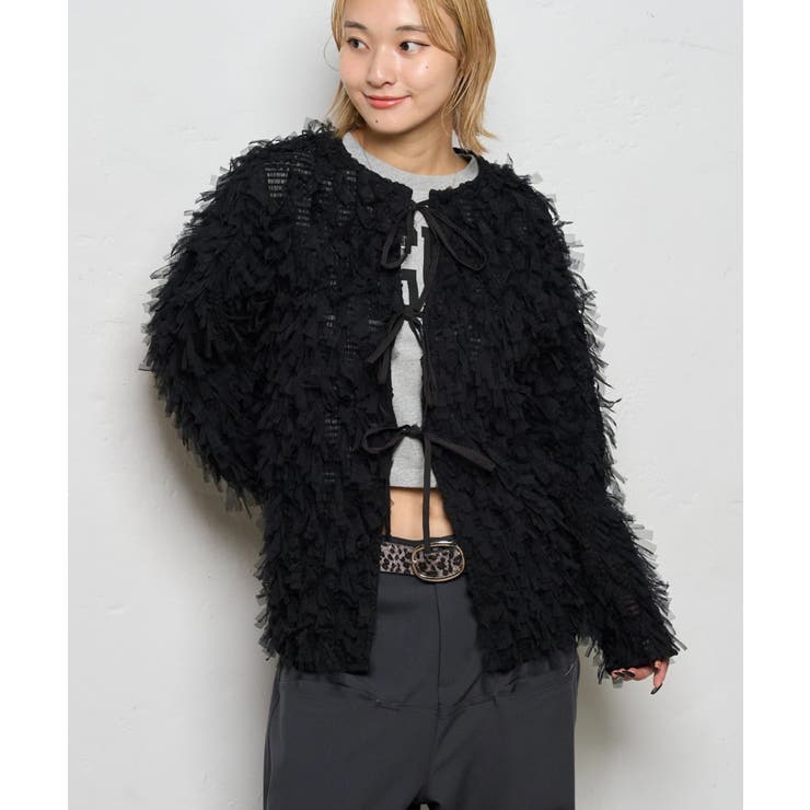 【WHO'S WHO gallery】チュールフリンジカーデ | PAL GROUP OUTLET | 詳細画像18 