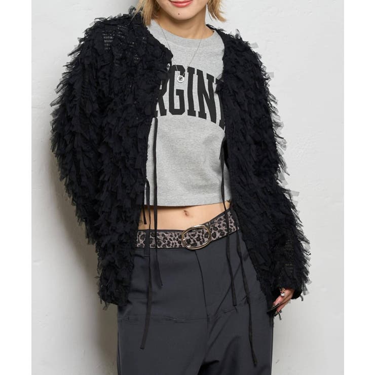 【WHO'S WHO gallery】チュールフリンジカーデ | PAL GROUP OUTLET | 詳細画像19 