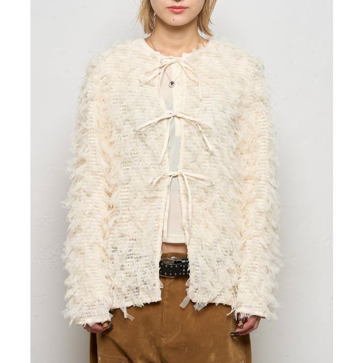 【WHO'S WHO gallery】チュールフリンジカーデ | PAL GROUP OUTLET | 詳細画像26 