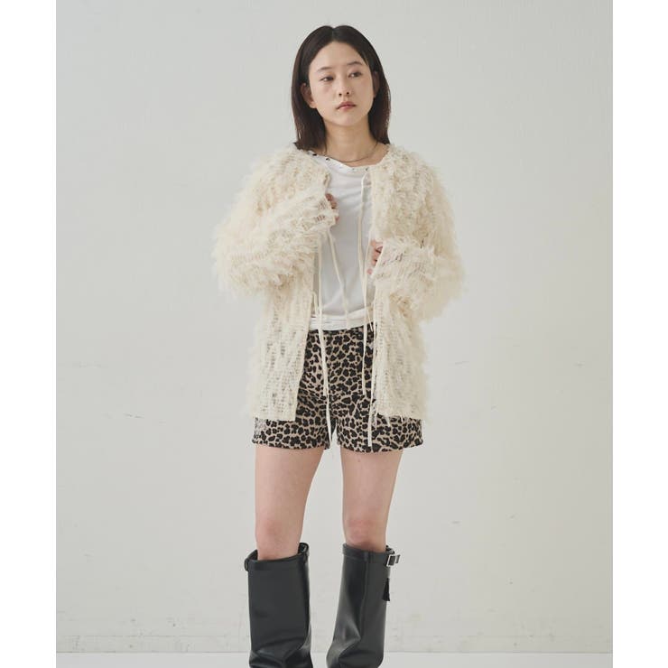 【WHO'S WHO gallery】チュールフリンジカーデ | PAL GROUP OUTLET | 詳細画像7 