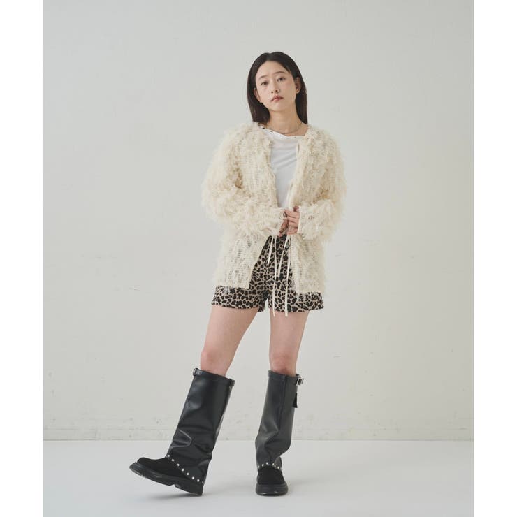 【WHO'S WHO gallery】チュールフリンジカーデ | PAL GROUP OUTLET | 詳細画像8 