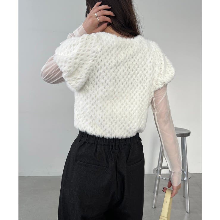 【CAPRICIEUX LE'MAGE】ミニファーチュールトップス | PAL GROUP OUTLET | 詳細画像15 