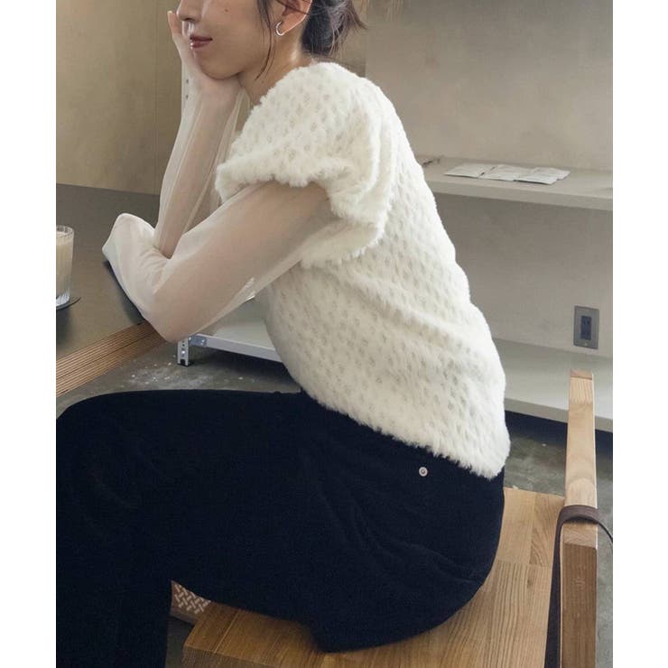 【CAPRICIEUX LE'MAGE】ミニファーチュールトップス | PAL GROUP OUTLET | 詳細画像6 