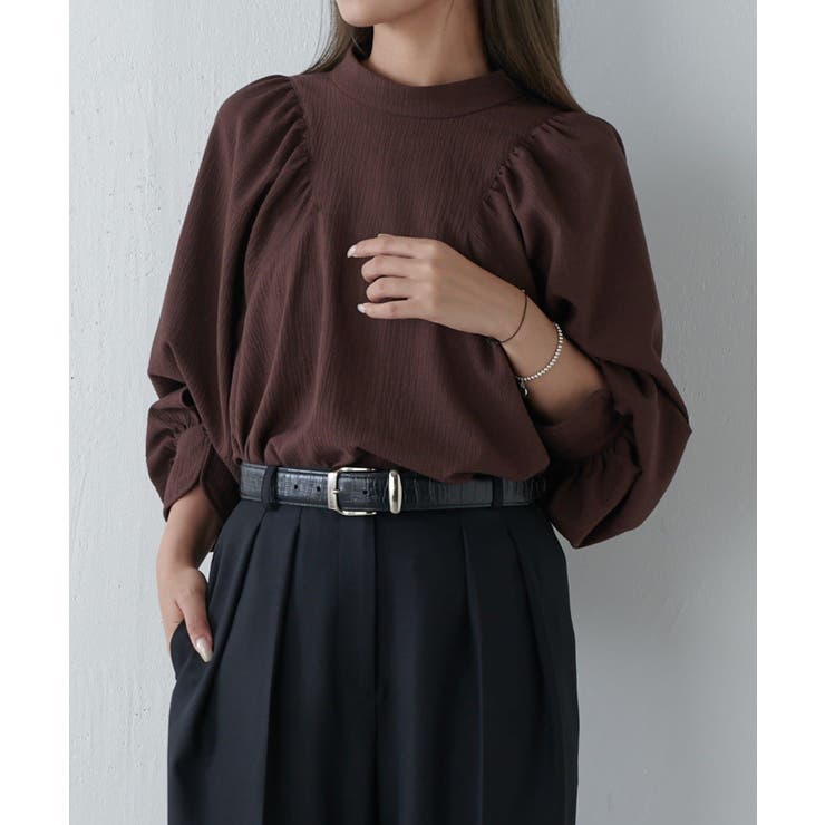 【Lui's】スタンド衿ボリュームブラウス | PAL GROUP OUTLET | 詳細画像2 