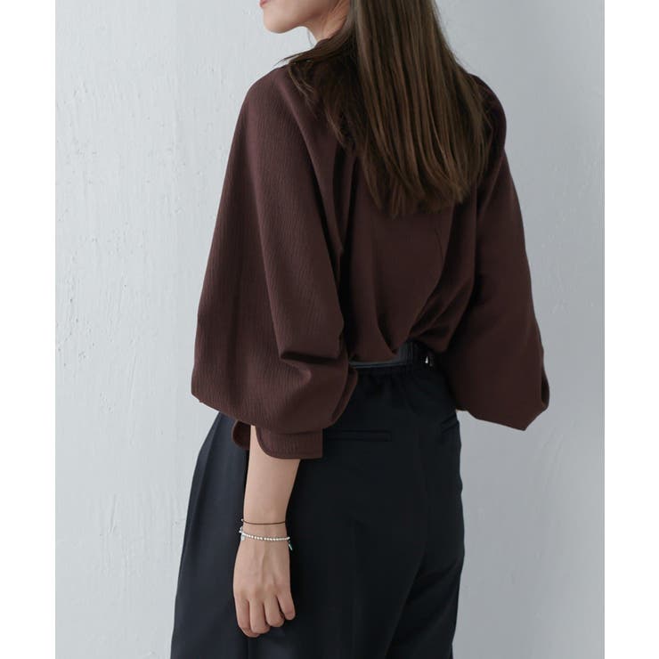 【Lui's】スタンド衿ボリュームブラウス | PAL GROUP OUTLET | 詳細画像3 