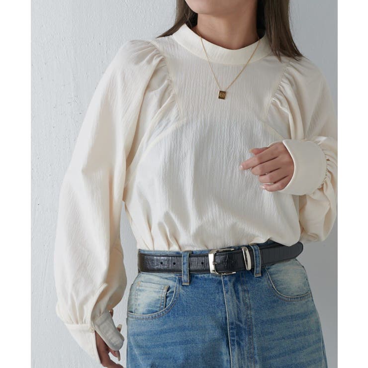 【Lui's】スタンド衿ボリュームブラウス | PAL GROUP OUTLET | 詳細画像8 