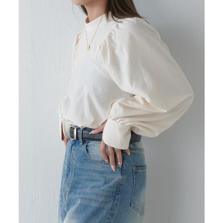 【Lui's】スタンド衿ボリュームブラウス | PAL GROUP OUTLET | 詳細画像10 
