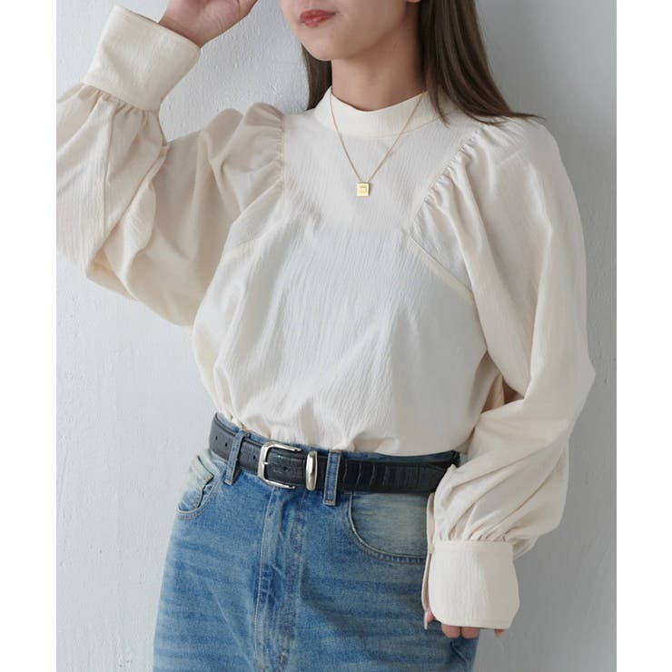 【Lui's】スタンド衿ボリュームブラウス | PAL GROUP OUTLET | 詳細画像11 