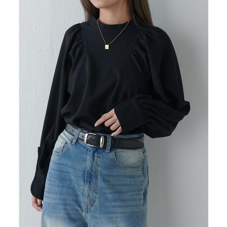 【Lui's】スタンド衿ボリュームブラウス | PAL GROUP OUTLET | 詳細画像17 