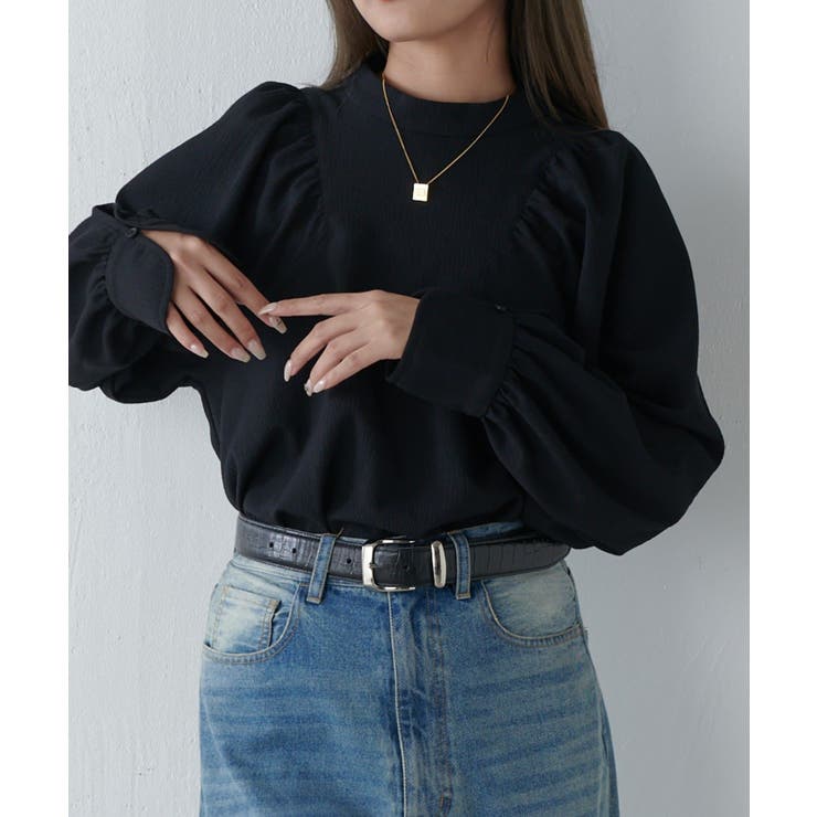 【Lui's】スタンド衿ボリュームブラウス | PAL GROUP OUTLET | 詳細画像18 