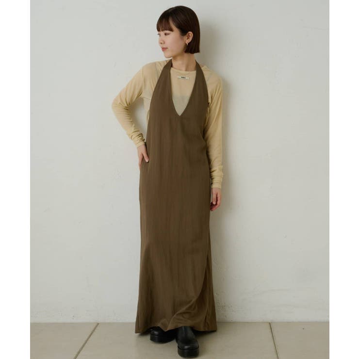 【Omekashi】ホルターワンピース | PAL GROUP OUTLET | 詳細画像1 