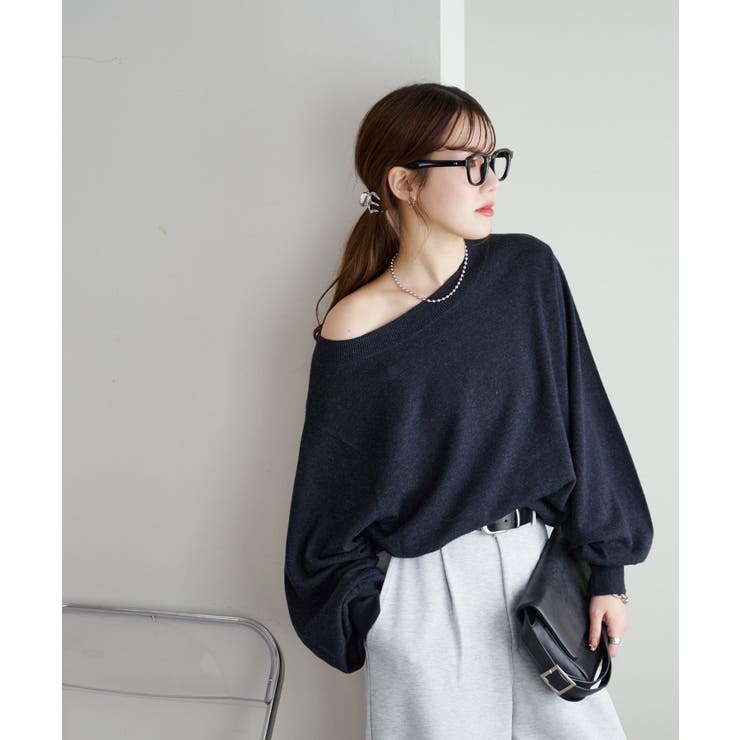 【Discoat】スーパーファインウールワンショルプルオーバー | PAL GROUP OUTLET | 詳細画像4 