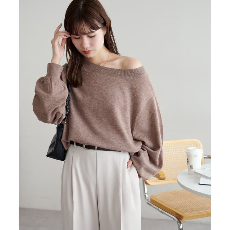 【Discoat】スーパーファインウールワンショルプルオーバー | PAL GROUP OUTLET | 詳細画像26 