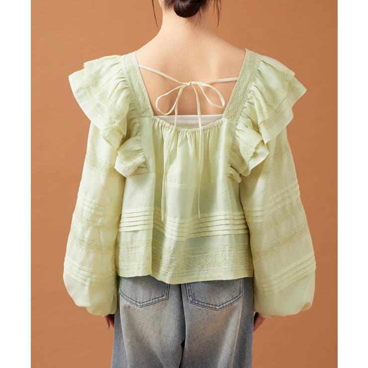 【mystic】ショルダーフリルブラウス | PAL GROUP OUTLET | 詳細画像10 