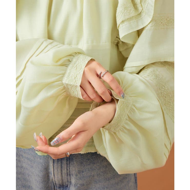 【mystic】ショルダーフリルブラウス | PAL GROUP OUTLET | 詳細画像14 