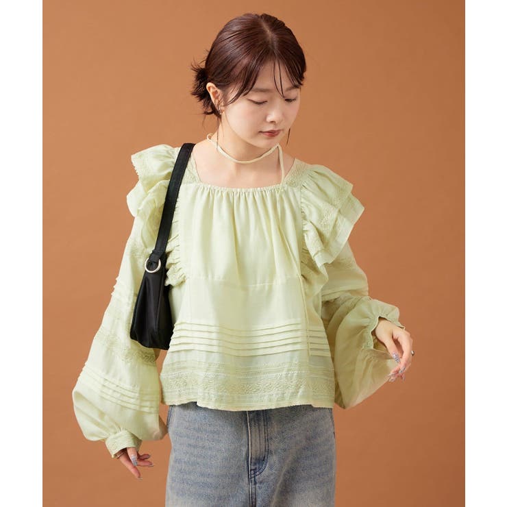 【mystic】ショルダーフリルブラウス | PAL GROUP OUTLET | 詳細画像3 