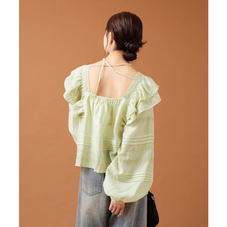 【mystic】ショルダーフリルブラウス | PAL GROUP OUTLET | 詳細画像4 