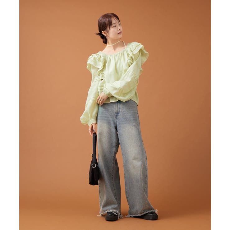 【mystic】ショルダーフリルブラウス | PAL GROUP OUTLET | 詳細画像6 