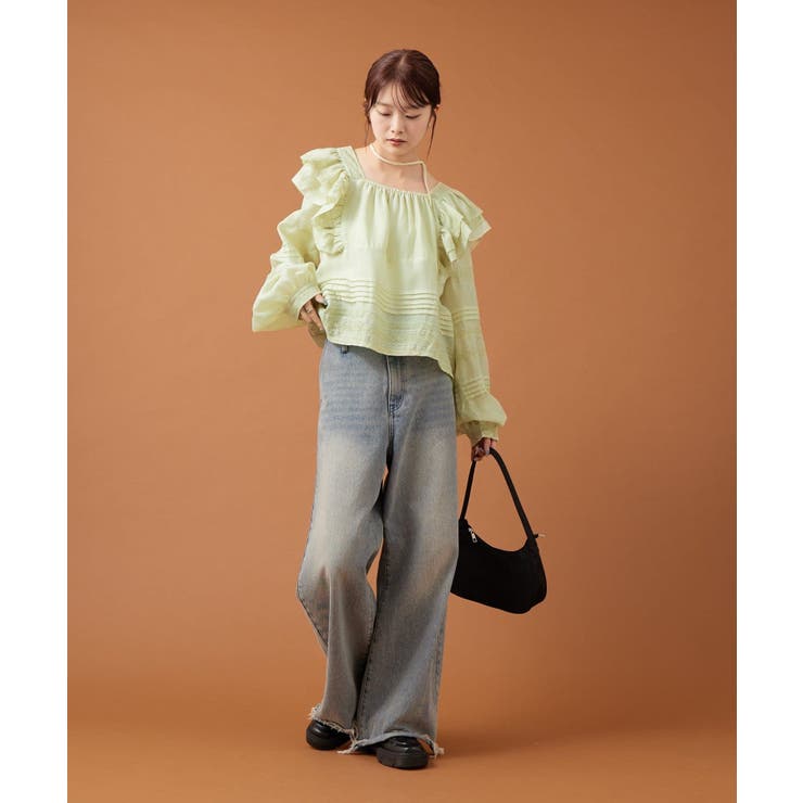 【mystic】ショルダーフリルブラウス | PAL GROUP OUTLET | 詳細画像7 