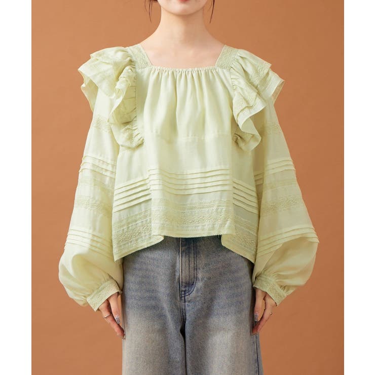 【mystic】ショルダーフリルブラウス | PAL GROUP OUTLET | 詳細画像8 