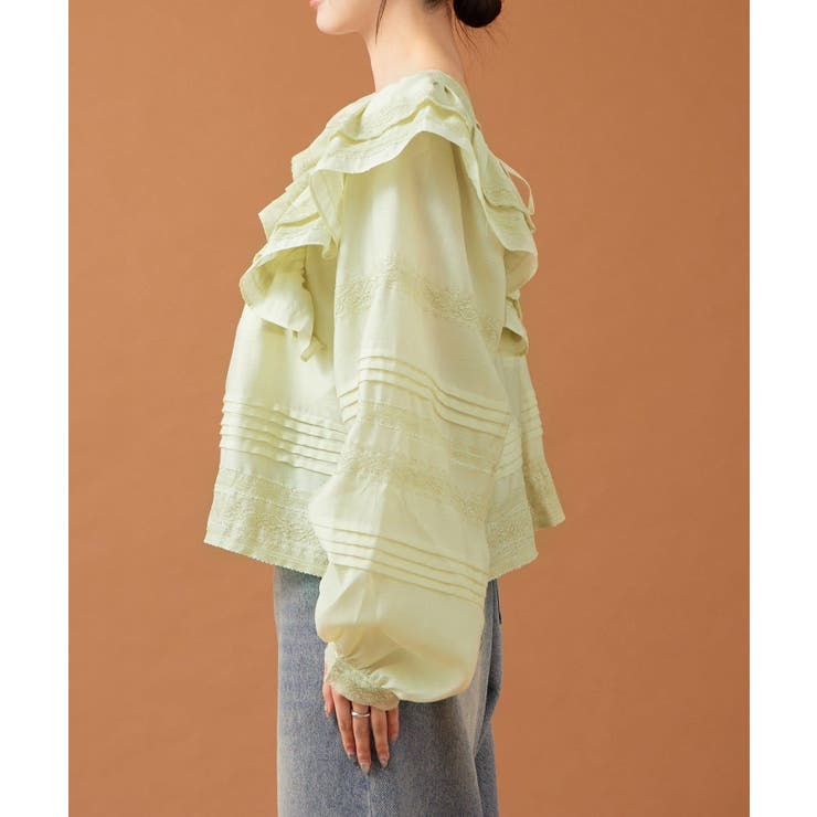 【mystic】ショルダーフリルブラウス | PAL GROUP OUTLET | 詳細画像9 