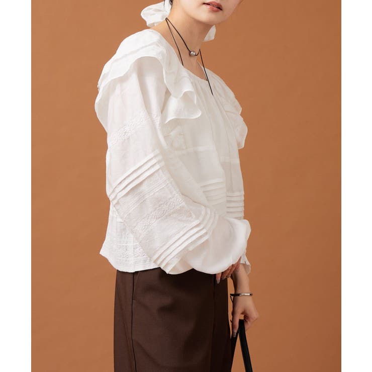 【mystic】ショルダーフリルブラウス | PAL GROUP OUTLET | 詳細画像19 