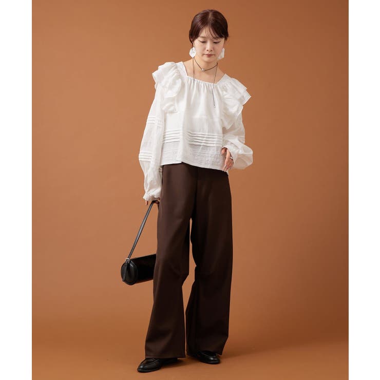 【mystic】ショルダーフリルブラウス | PAL GROUP OUTLET | 詳細画像22 