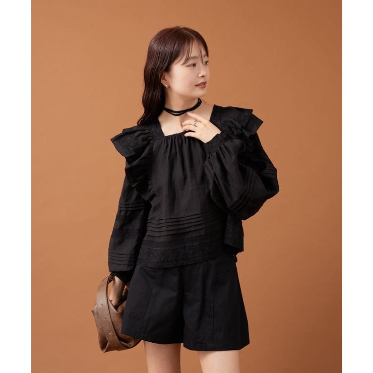 【mystic】ショルダーフリルブラウス | PAL GROUP OUTLET | 詳細画像24 