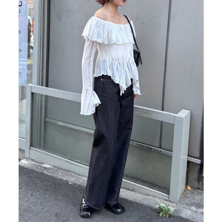 【mystic】[mline]ティアードオフショルブラウス | PAL GROUP OUTLET | 詳細画像23 