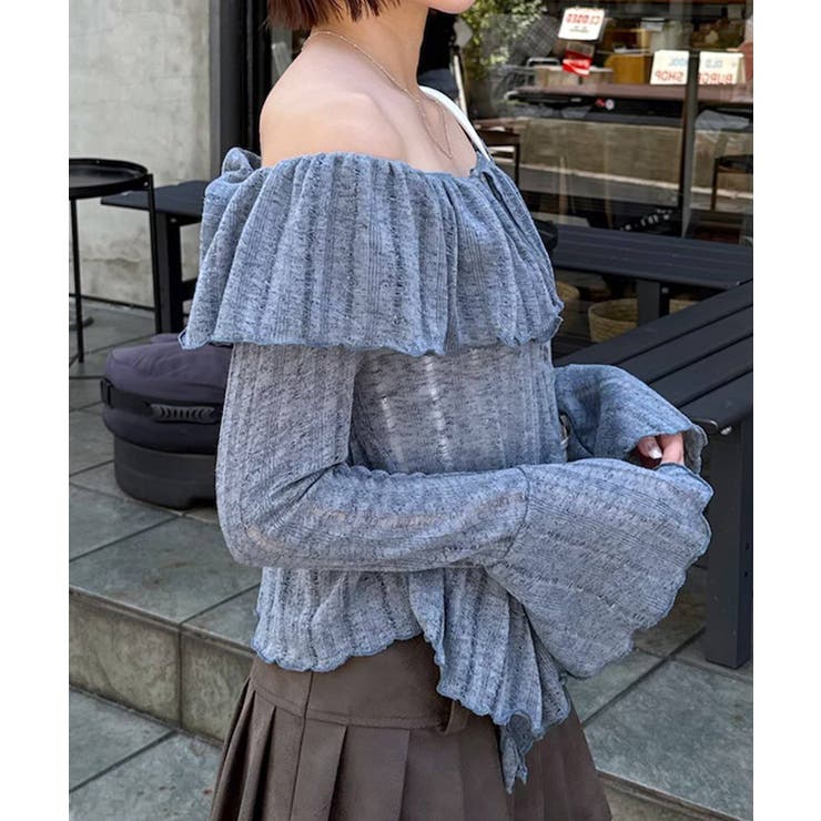 【mystic】[mline]ティアードオフショルブラウス | PAL GROUP OUTLET | 詳細画像26 