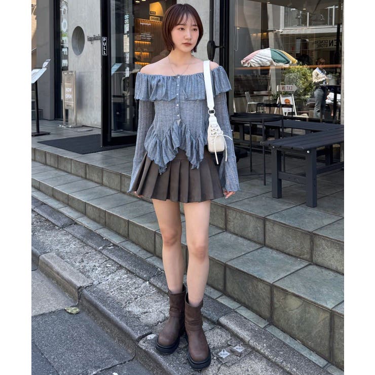 【mystic】[mline]ティアードオフショルブラウス | PAL GROUP OUTLET | 詳細画像31 