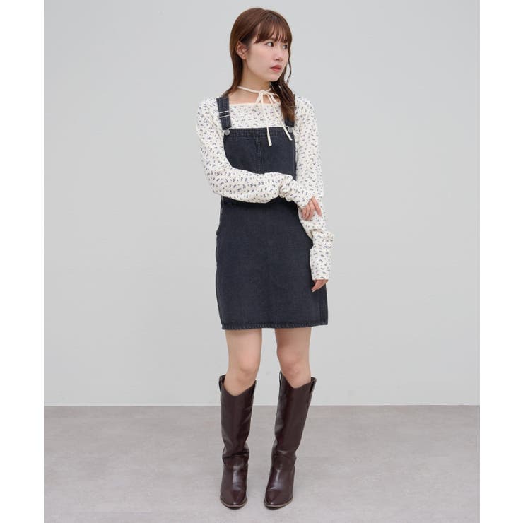 【Discoat】【umm】デニムミニオーバーオール | PAL GROUP OUTLET | 詳細画像4 