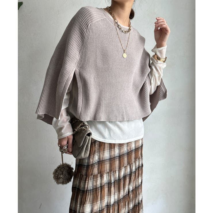 DouDou】W モールニットポンチョ[品番：PALW0006787]｜PAL GROUP