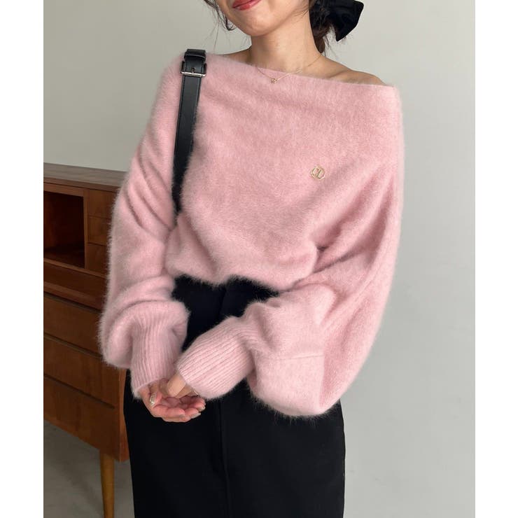 CAPRICIEUX LE'MAGE FOXカシミアドルマンニット CAPRICIEUX LE'MAGE】FOXカシミアドルマンニット[品番：PALW0006976