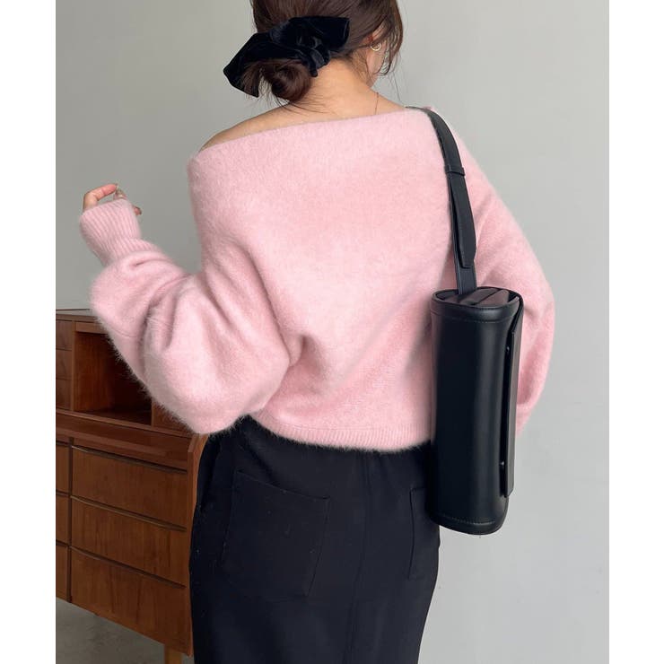 CAPRICIEUX LE'MAGE】FOXカシミアドルマンニット[品番：PALW0006976