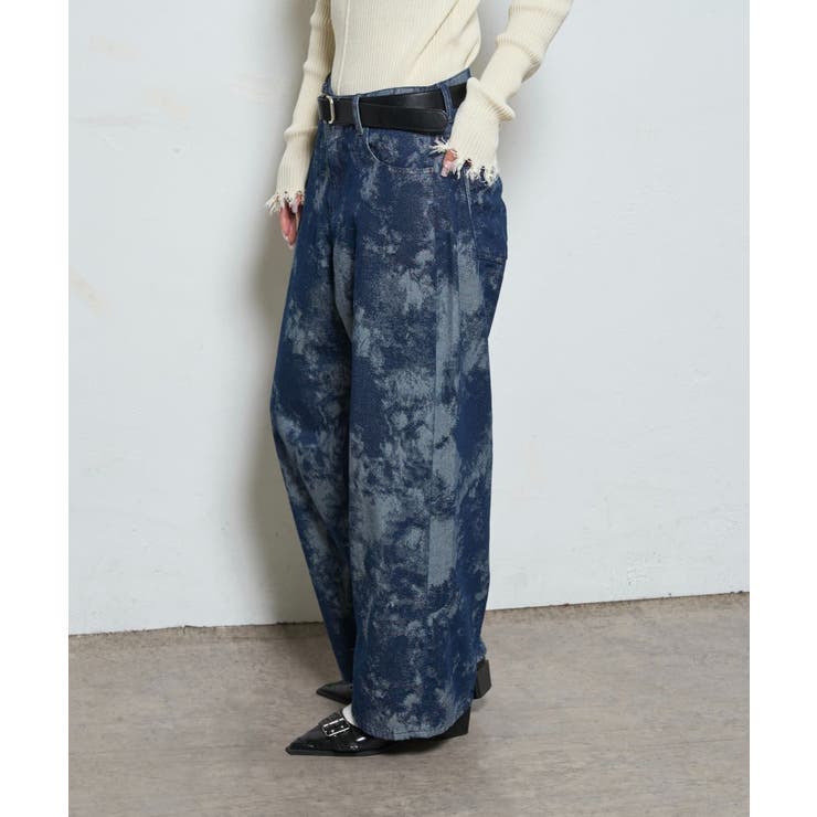 【WHO'S WHO gallery】柄ツイルローライズパンツ | PAL GROUP OUTLET | 詳細画像4 